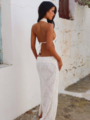 albinae maxi dress bright white
