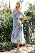 bexley tulle dress | dusty blue