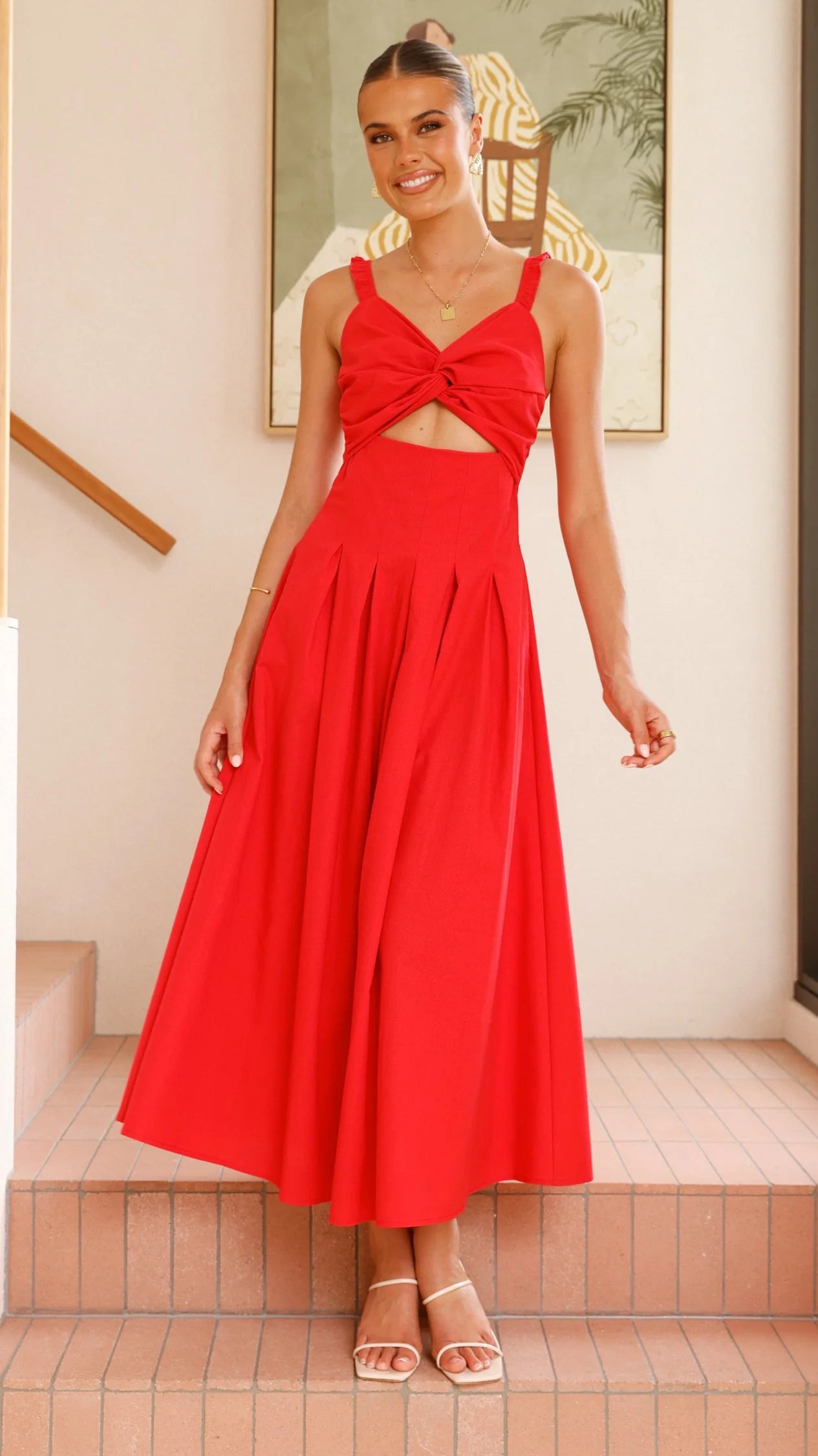 Bryce Maxi Dress - Red