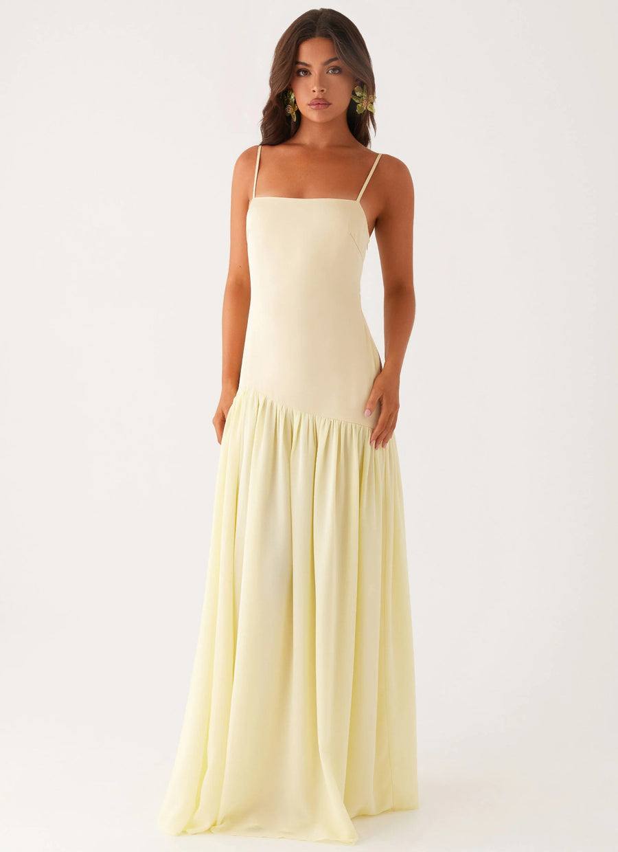 asteria maxi dress - yellow