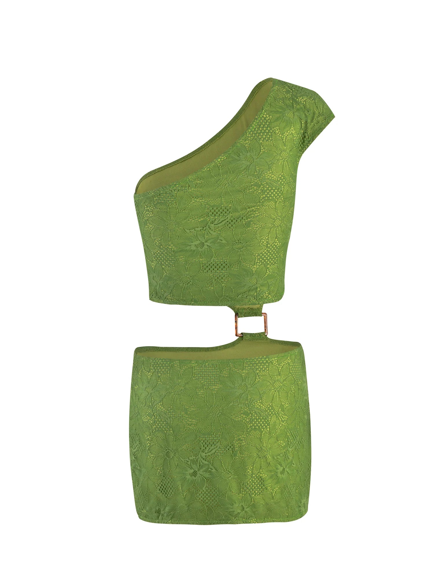 AANYA DRESS - GREEN : GREEN LACE